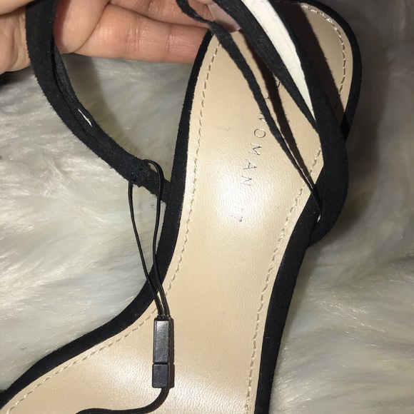 Zara open toed black heels - Picture 4 of 6